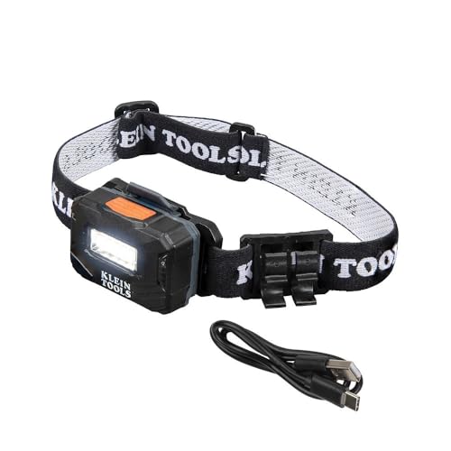 Buy now Klein Tools 56049 Rechargeable Headlamp / LED Lights, Adjustable Fabric Strap with Marker / Pencil Holder, 260 Lumens, for Work and Outdoors at indiglob india