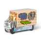 Buy now Melissa & Doug Animal Rescue Shape-Sorting Truck - Wooden Toy with 7 Animals and 2 Play Figures at indiglob india