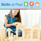 Buy now Melissa & Doug Standard Unit Solid-Wood Building Blocks With Wooden Storage Tray (60 pcs) at indiglob india