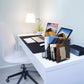 Buy now File Rack, 4-Slot Mesh Metal Magazines File Desk Organizer - Black Holder at indiglob india