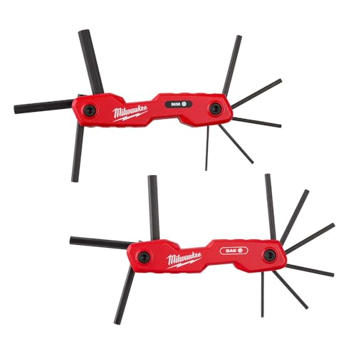 Buy now Milwaukee Electric - 17-Key Folding HEX Key Sets - SAE/Metric at indiglob india