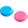 EZY DOSE Daily Round, Compact, Small, Discrete, Portable On-The-Go Pocket Pharmacy, Pill Box, Organizer and Vitamin Containers, Snap Shut Lids, Travel Friendly, Blue and Green, 2 Pack, BPA Free - Blue & Pink