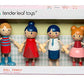 Buy now Tender Leaf Toys - Doll Family - Cute Wooden Flexible Doll Family for Kid's Dollhouse, Four Pcs of Multicultural Mom, Dad, Boy and Girl - Age 3+ at indiglob india
