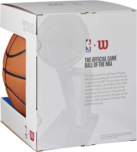 Buy now Wilson NBA Official Game Basketball - Brown, Size 7-29.5" at indiglob india