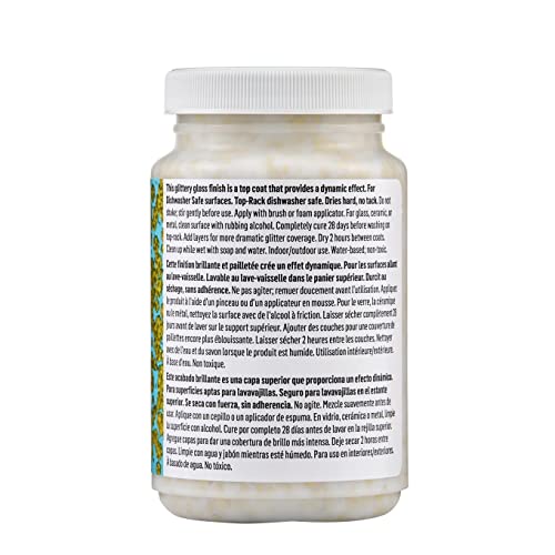 Buy now Mod Podge CS27593 Dishwasher Safe Glitter Gold, 8 fl oz Multi-Purpose Formula, Perfect for Easy to Apply DIY Arts and Crafts at indiglob india