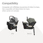 Buy now UPPAbaby Extra Aria Car Seat Base/Compatible with Aria Infant Car Seats/SmartSecure Installation with Load Leg at indiglob india