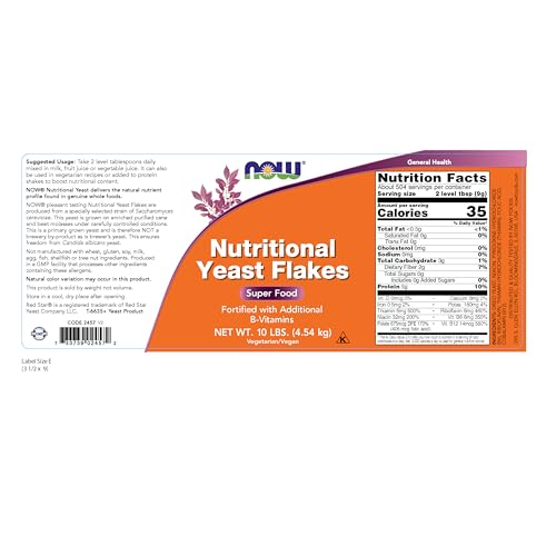 Buy now NOW Foods Supplements, Nutritional Yeast Flakes, Fortified with Additional B-Vitamins, Super Food, 10-Pound at indiglob india