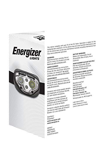 Buy now Energizer PRO-400 Headlamp Rechargeable, IPX4 Water Resistant Rechargeable Headlamp, Ultra Bright Multiple Light Modes Head Lamp, Camping, Running, Outdoors, Emergency Light, USB Included at indiglob india