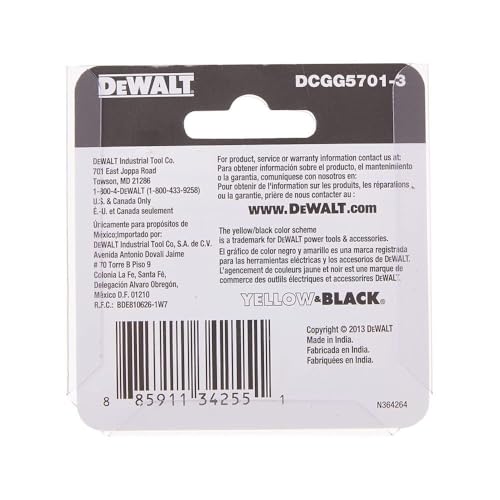 Buy now DEWALT Grease Gun Coupler, Heavy Duty, NPT, 1/8-Inch, 3-Pack (DCGG5701-3) at indiglob india