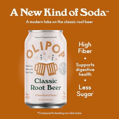 Buy now OLIPOP Prebiotic Soda Pop, SpongeBob Pineapple Paradise, Pantry Pack Packed with Prebiotics, Fiber, and Botanicals, Gluten Free, Vegan, GMO Free, 12oz Skinny Can (12-Cans) at indiglob india