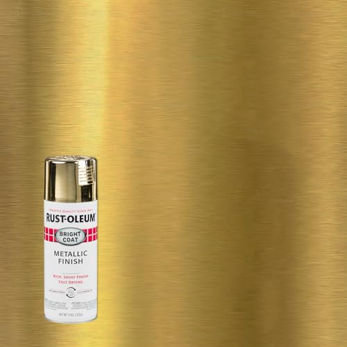 Buy now Rust-Oleum 7710830 Stops Rust Bright Coat Metallic Spray Paint, 11 Ounce, Gold, (Pack of 1) at indiglob india