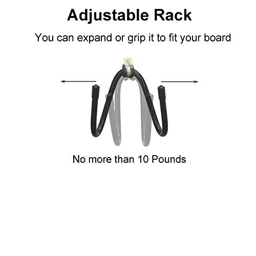 Buy now YYST Skateboard Wall Mount Skateboard Wall Hanger Storage Rack Flexible Hanger - Fit Cruiser Boards, Skateboards, Penny Boards, Longboards,etc- W Style - No Board -2/PK at indiglob india