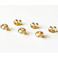 COOLJOY 14K Gold Earring Backs Ear Locking 6 Piece for Stud Ear Rings 3 Pairs