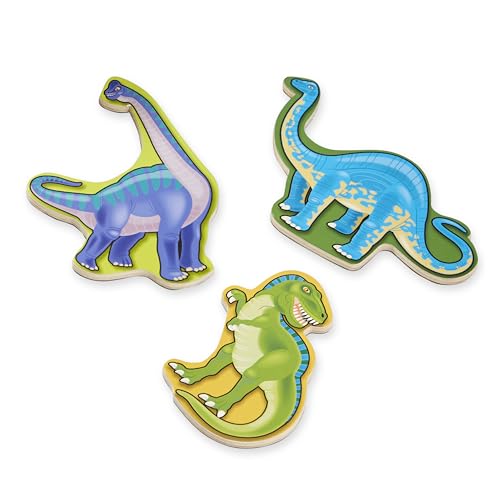 Buy now Melissa & Doug Magnetic Wooden Dinosaurs in a Wooden Storage Box (20 pcs) at indiglob india