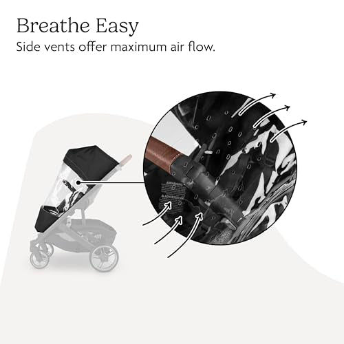 Buy now UPPAbaby Performance Rain Shield for Cruz V3 - Waterproof and Windproof Coverage - Ventilated Design - Quick Attachment - Easy Access to Child at indiglob india