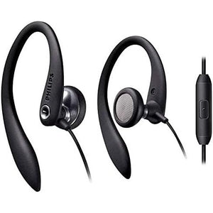 PHILIPS Over The Ear Sport Earbuds with Mic, Earphones for Sports, Running and Gym