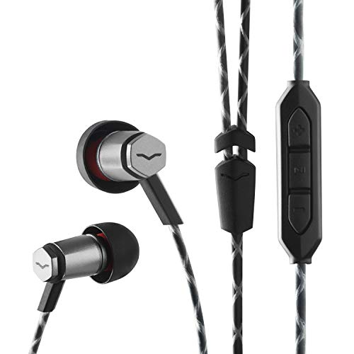 Buy now V-Moda Forza Metallo in-Ear Headphones with 3-Button Remote & Microphone - Apple Devices, Gunmetal Black at indiglob india