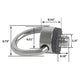 Buy now Stainless Steel D Ring Screw Hinged Holder Camera Fixing Screw 1/4"-20 Thread for Tripod DSLR Cameras for Quick Release Wrist Strap Sling 2 Pack at indiglob india
