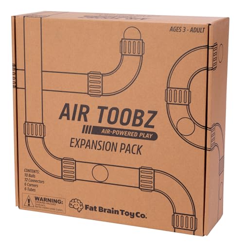 Buy now Fat Brain Toys Air Toobz Expansion Pack - Air-Powered STEM Building Toy for Kids & Teens, Kids Building Toys, STEM Toys for 3+ Year Old at indiglob india