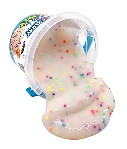 Buy now Cra-Z-Slimy Cake Batter Slime – 24 oz Extra Large Scented White Slime with Colorful Sprinkle Beads – Stretchy, Gooey, Mix-in Texture Fun at indiglob india