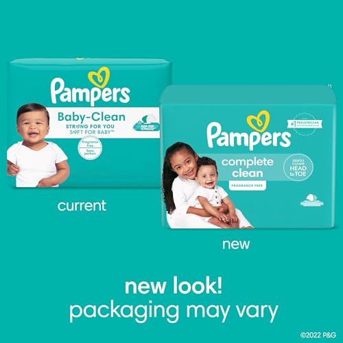 Buy now Baby Wipes, Pampers Baby Diaper Wipes, Complete Clean Unscented, 3X Pop-Top Pack, 216 Count at indiglob india