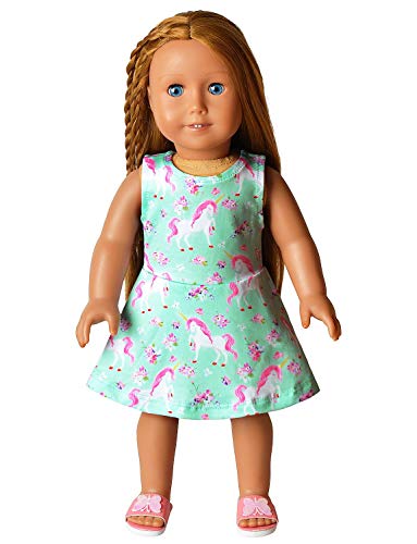 Buy now Matching Girl & Doll Dresses Floral Summer Clothes for Big Girls Kids Green at indiglob india