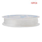 10 Rolls Elastic String, 0.5mm/18m Strong Crystal Stretchy Elastic Line Transparent Beading String Thread for Jewelry Making Beading Bracelet Wire (0.5mm/18m) - My Store
