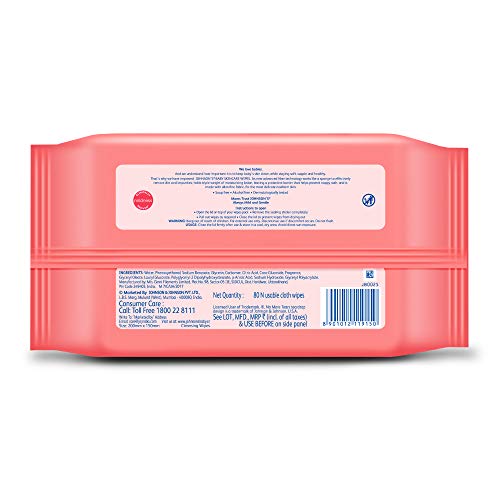 Buy now Johnsons Baby Skincare Wipes 72 sheets at indiglob india