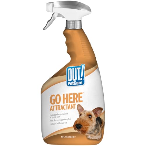 Buy now OUT! PetCare Go Here Attractant Dog and Puppy Potty Training Spray, Safe & Effective Puppy Pee Spray, Dog Housebreaking Supplies, Indoor and Outdoor House Training Tool, 32 oz at indiglob india