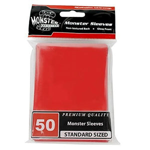 Buy now Sleeves - Monster Protector Sleeves - Standard Size Gloss - RED (Fits MTG Magic The Gathering and Other Standard Sized Gaming Cards) at indiglob india