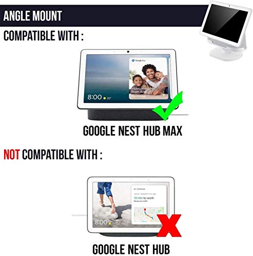 Buy now Wasserstein Adjustable Stand for Google Nest Hub Max (Chalk) at indiglob india