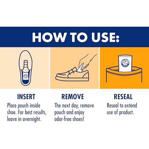 Buy now Arm & Hammer In-Shoe Odor Destroying Pouches, Shoe Deodorizer Insert for Reducing Odor and Absorbing Moisture, Smell Eliminator for All Footwear, Gym Bags and Work Boots (4 Pouches) at indiglob india