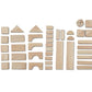Buy now Melissa & Doug Standard Unit Solid-Wood Building Blocks With Wooden Storage Tray (60 pcs) at indiglob india