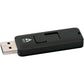 V7 2GB USB 2.0 Flash Drive with Retractable USB Connector - VF22GAR-3N, Black