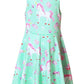 Buy now Matching Girl & Doll Dresses Floral Summer Clothes for Big Girls Kids Green at indiglob india