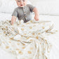 Buy now Copper Pearl Large Premium Knit Baby Swaddle Receiving Blanket Chip at indiglob india