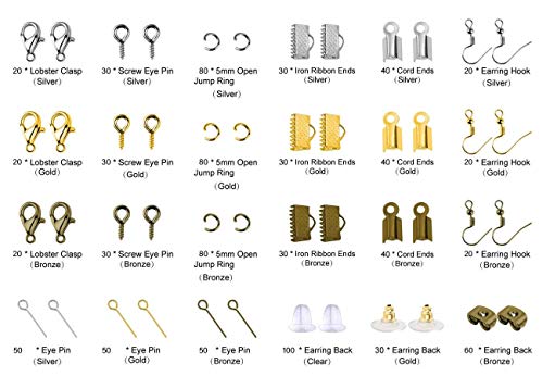 Buy now PAXCOO Jewelry Making Supplies Kit - Repair Tools with Accessories, Pliers, Findings, Beading Wires for Adults and Beginners at indiglob india