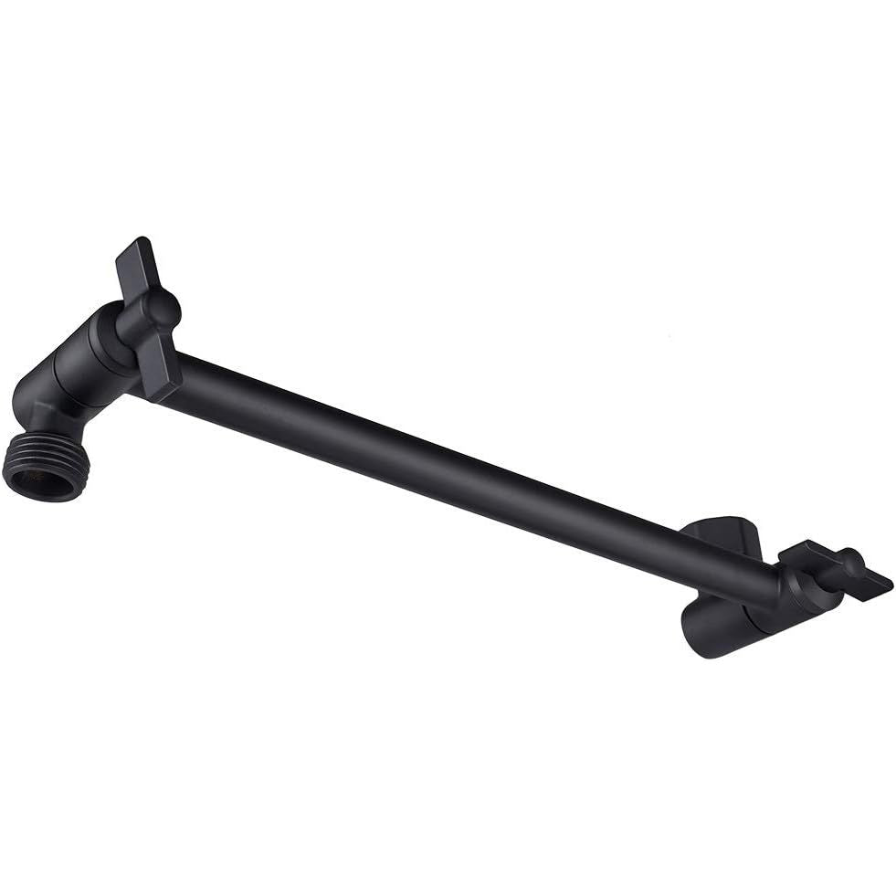 Buy now NearMoon Adjustable Shower Arm Universal Connection, Extension Arm, Adjust Angle to Upgrade Shower Experience, Easy to Install, Anti-leak (11 Inch, Chrome Finish) Matte Black 11 Inch Adjustale at indiglob india