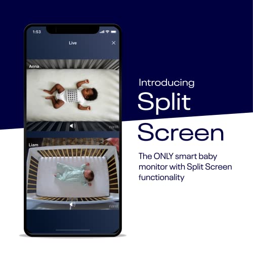 Buy now Nanit Pro Smart Baby Monitor & Wall Mount - 1080p Secure Wi-Fi Video Camera, Sensor-Free Sleep & Breathing Motion Tracker, 2-Way Audio, Sound & Motion Alerts, Night Vision, and Breathing Band - Black at indiglob india