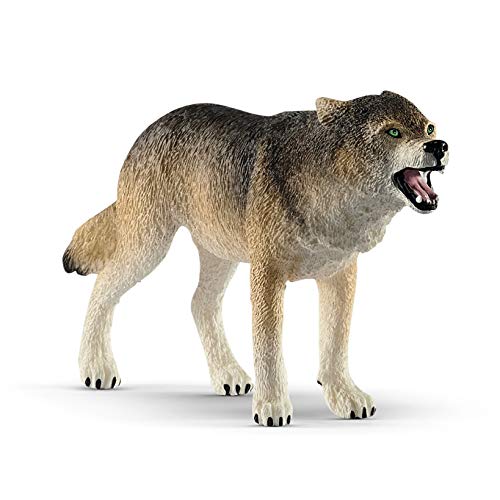 Buy now Schleich Wild Life Realistic Prowling Gray Wolf Figurine - Durable North American Forest Animal Figure for Kids, Perfect Toy for Fun and Imaginative Adventures, Gift for Boys and Girls Ages 3+ at indiglob india