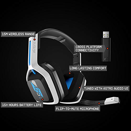Buy now ASTRO Gaming A20 Wireless Headset Gen 2 for Xbox Series X | S, Xbox One, PC & Mac - White/Green at indiglob india