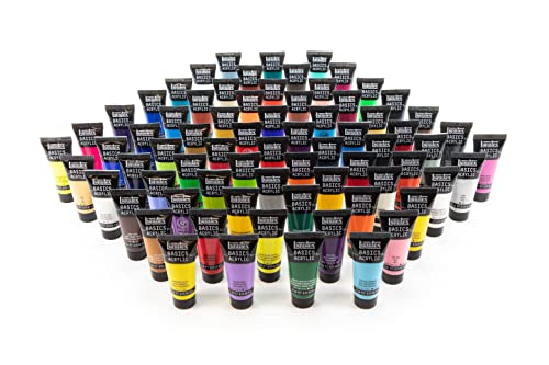 Buy now Liquitex BASICS Acrylic Paint Set, 72 x 22ml (0.74-oz) Tube Paint Set at indiglob india