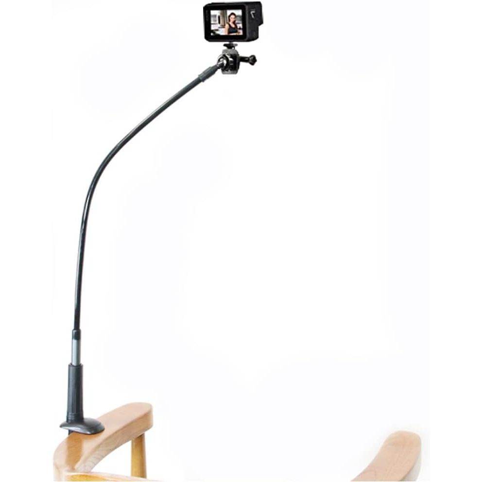 30 Inch Webcam Stand Camera Mount, Upgraded Thick Base Flexible Gooseneck Camera Stand Desk Webcam Mount Clamp for Logitech Webcams C930e C930 C920 C922x C922 Brio 4K C925e C615, Gopro Hero 8 7 6 5 4 - My Store