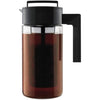 Takeya Tritan Cold Brew Coffee Maker - Airtight Pitcher with Leak-Free Lid - BPA-Free Cold Brew Maker with Silicone Handle - Dishwasher-Safe Pitcher for Homemade Cold Brew - 1 Quart, Black - Black