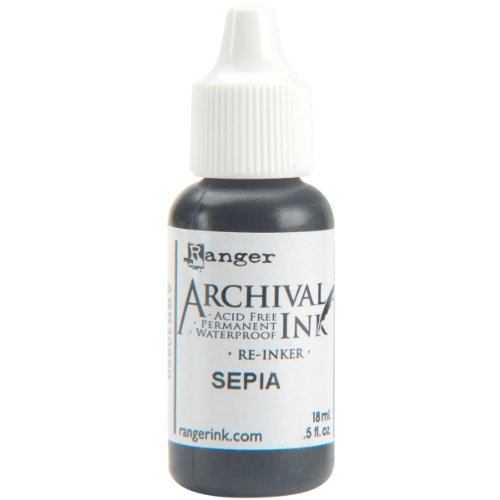 Buy now Ranger Archival Pad Reinker .5oz, Sepia at indiglob india