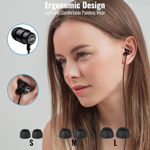 Buy now UliX Rider Wired Earbuds in-Ear Headphones, Earphones with Microphone, 5 Years Warranty, with Anti-Tangle Cable, Ear Buds for iPhone, iPad, Samsung, School Students, Kids, Women, Small Ears at indiglob india