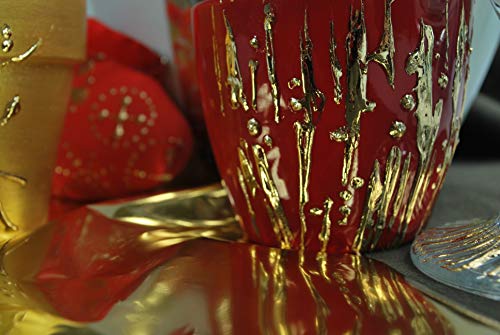 Buy now Pébéo Gédéo Mirror Effect Gold Leaves Adhesive Sheet - 12 Sheets, 5 ½ x 5 ½ Inches, Art and Craft Supplies, for Painting, Home Decor, or Decorations at indiglob india