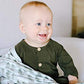 Buy now Copper Pearl Large Premium Knit Baby Swaddle Receiving Blanket Evergreen at indiglob india