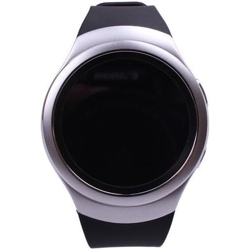 Buy now ECSEM Large Silicone Replacement Wristbands Compatible with Samsung Gear S2 SM-R720 SM-R730 Smartwatch - Gear S2 Band/Strap - Black at indiglob india