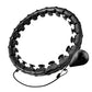 Buy now 24 Knots Weighted Hula Fit Hoop,Smart Hula Hoop Detachable Massage Exerciser Fitness for Adults Beginners Weight Loss and Exercis (Black) at indiglob india